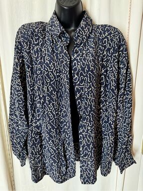 Vintage Argenti Women's Silk Shirt